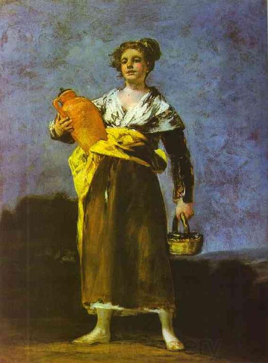 Francisco Jose de Goya Girl with a Jug Norge oil painting art